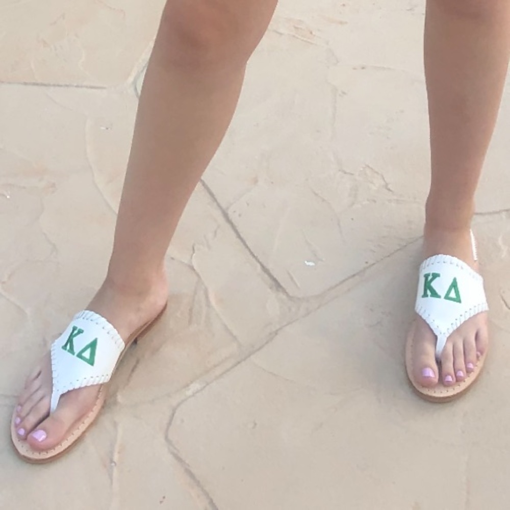Jack Rogers Kappa Delta Embroidered Sandals